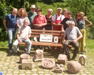 Teilnehmer der Steinbildhauertage
